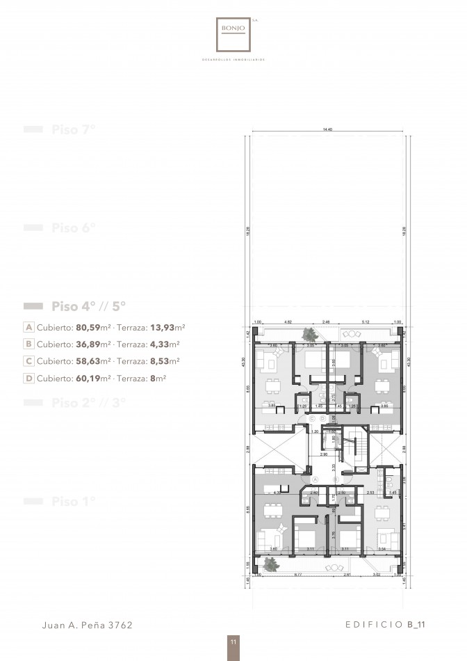 DEPARTAMENTOS EN POZO EDIFICIO B 11